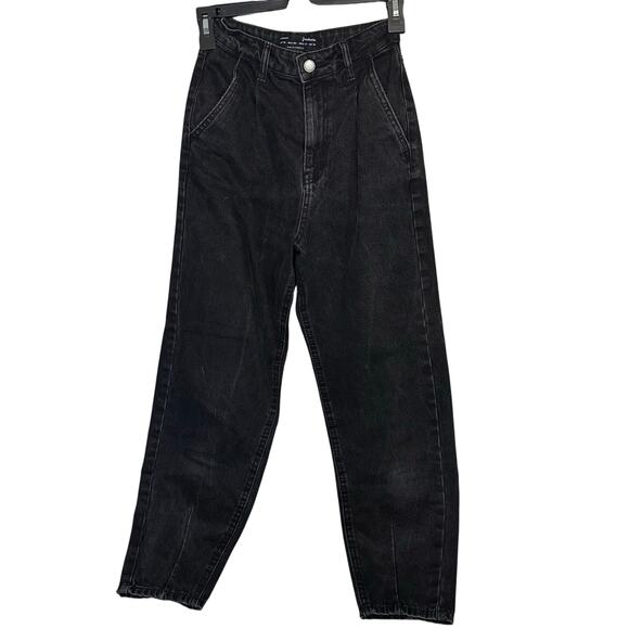 Stradivarius dark denim slouchy mom jeans size 00 - Picture 1 of 7